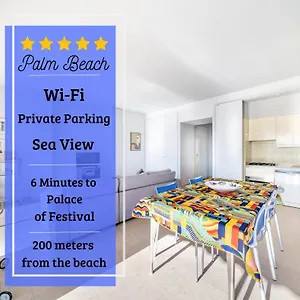 Palm Beach- Free Wifi- Parking- Sea View Cannes